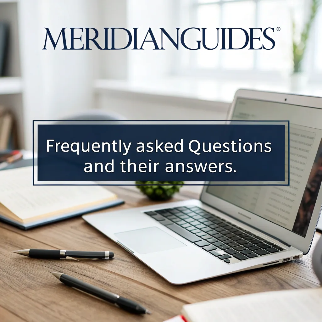 Illustration of Frequently Asked Questions about MERIDIANGUIDES